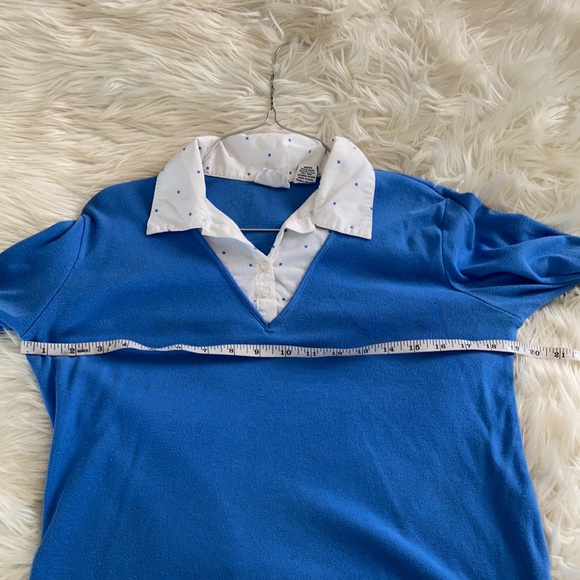 Kim Rodgers blue collared sweater button up business shirt top blouse size S - Picture 11 of 17